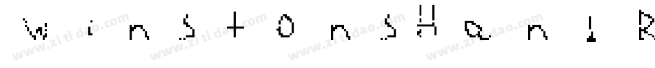 WinstonsHand Regular字体转换